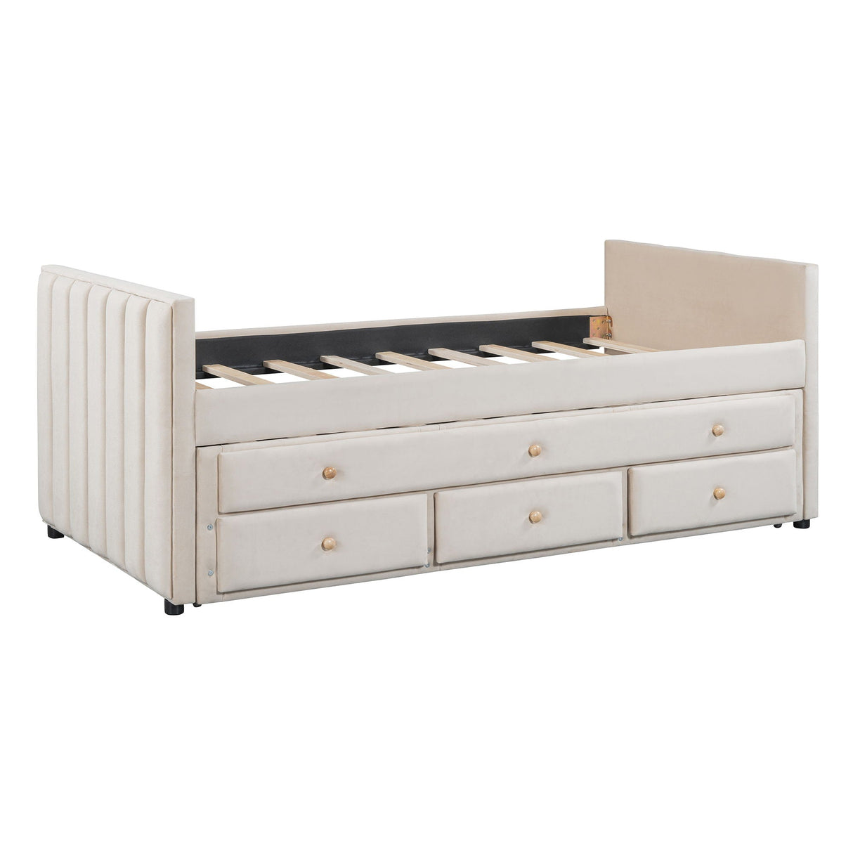 Upholstered Daybed With Trundle And Drawers by Couch.com