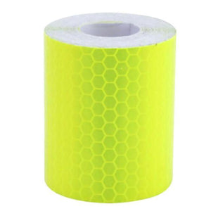 5cm*100cm Car Reflective Tape Safety Warning Car Decoration Waterproof White Silver Red Reflective Tape Sticker Reflector Protective Tape Strip Film Auto Motorcycle Sticker Reflective Tape for Trailer Car Truck Reflectors