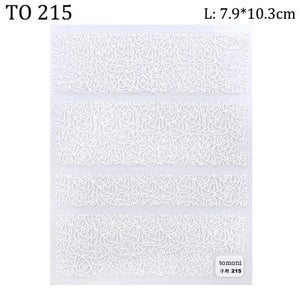 5D Sweater Nail Sticker Acrylic Engraved Winter Charm Designs Beauty Cloth Christmas Patterns Nails Art Decoration Tools  Nail Art Stickers Decor Tip Transfer Nail Decals Sticker For Pretty Girl Self-Adhesive Nail Decals Designer Nail Stickers
