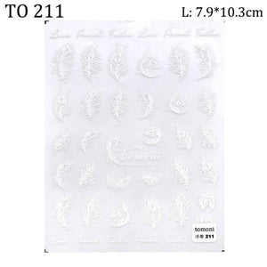 5D Sweater Nail Sticker Acrylic Engraved Winter Charm Designs Beauty Cloth Christmas Patterns Nails Art Decoration Tools  Nail Art Stickers Decor Tip Transfer Nail Decals Sticker For Pretty Girl Self-Adhesive Nail Decals Designer Nail Stickers
