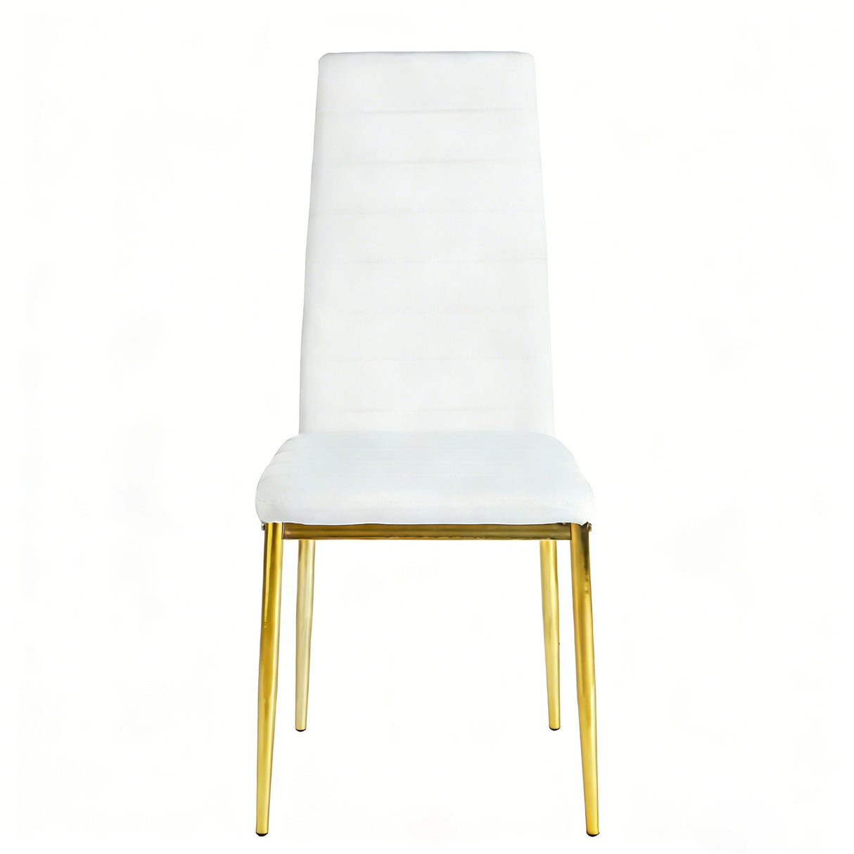 Dining Chair Set of 4 - Gold / White