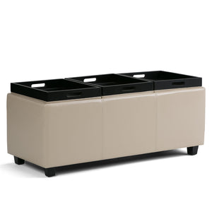 Avalon - Upholstered Storage Ottoman by Couch.com