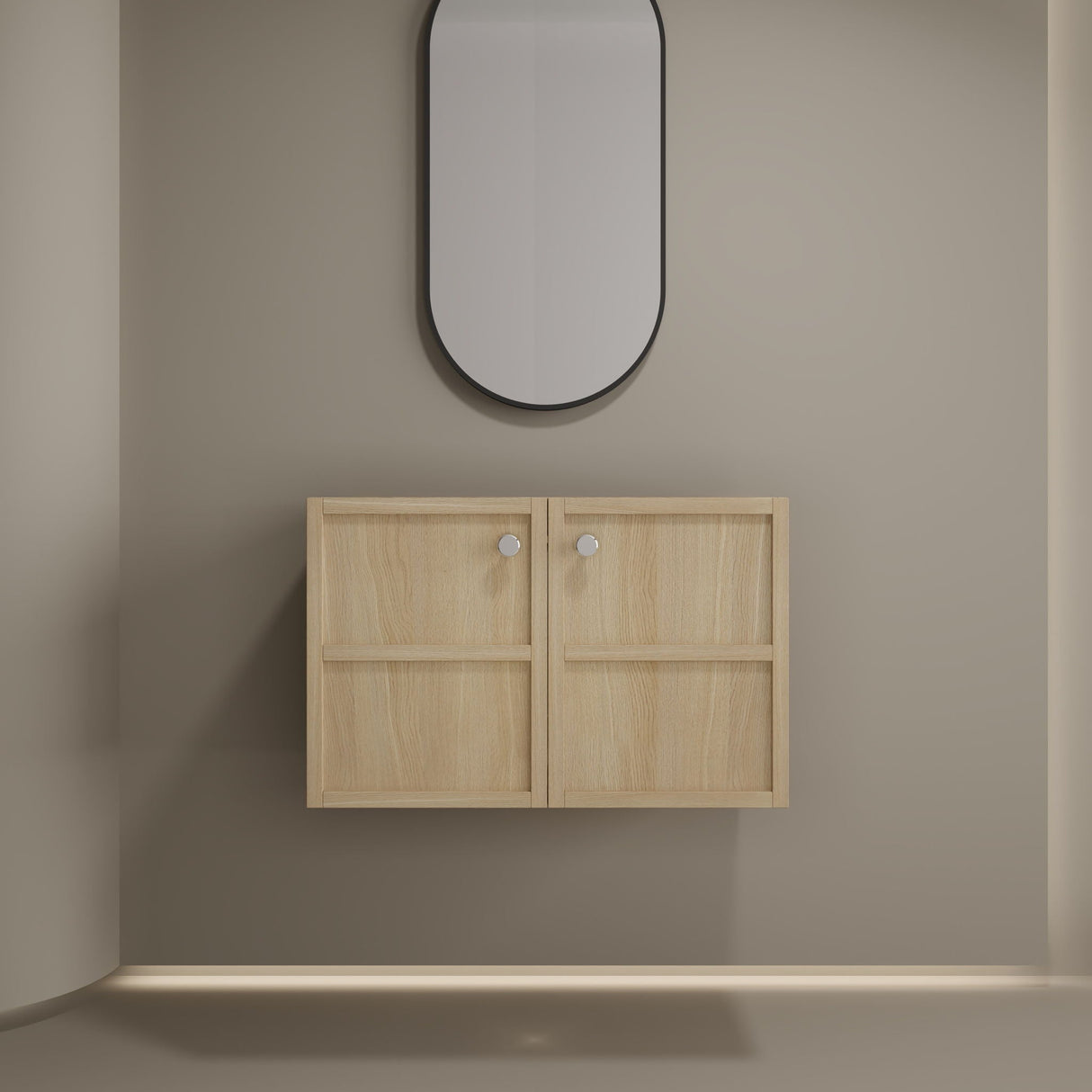 Modern Wall Mounted Bathroom Vanity With Soft Closing Doors by Couch.com