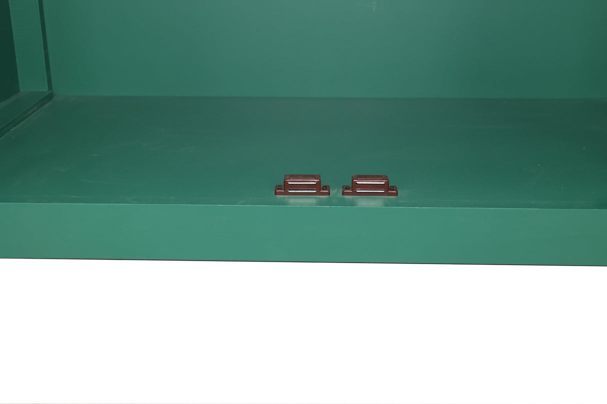 59in Green Accent Cabinet with 4 Doors Mid Century Modern Buffet