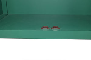 59in Green Accent Cabinet with 4 Doors Mid Century Modern Buffet