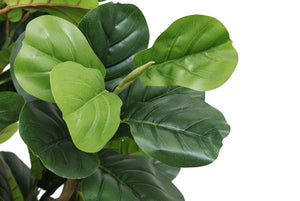 7FT Tall Artificial Banyan Tree Silk Plant – Large Faux Greenery