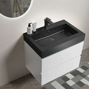 Alice - Bathroom Vanity With Large Storage, Sink Wall Mounted Floating Bathroom Vanity For Modern Bathroom, One-Piece Sink Basin Without Drain And Faucet by Couch.com