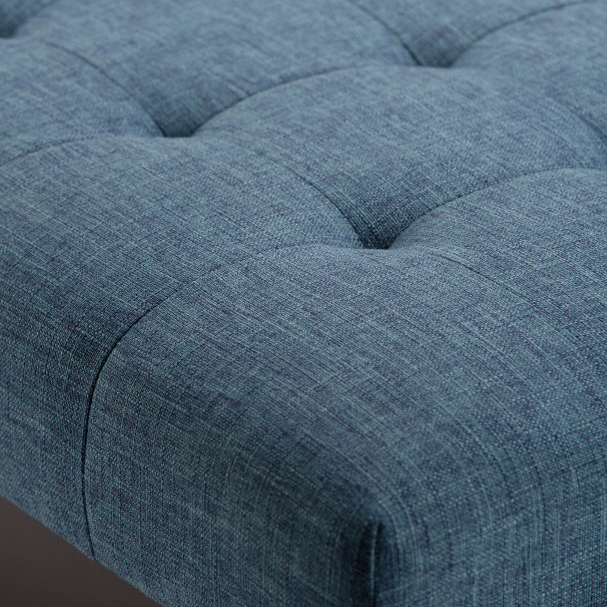 Draper - Upholstered Mid Century Tufted Ottoman Bench by Couch.com