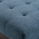 Draper - Upholstered Mid Century Tufted Ottoman Bench by Couch.com