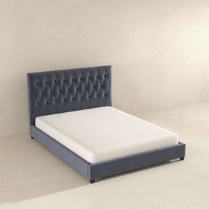 Donald - Mid-Century Modern Upholstered Platform Bed by Couch.com