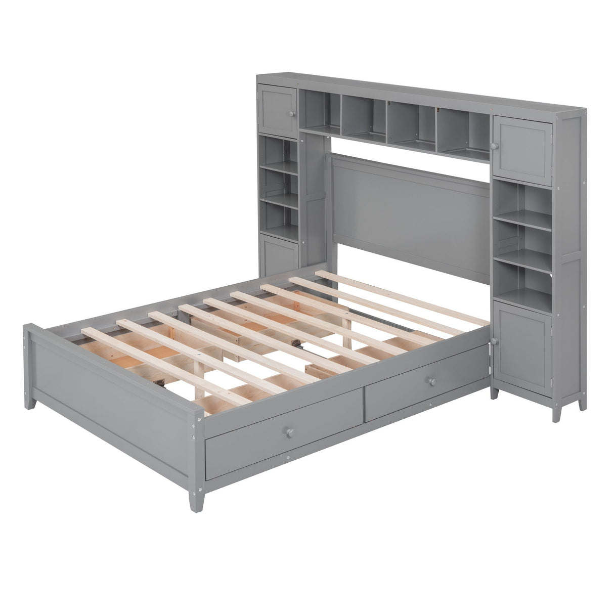 Bed With All In One Cabinet And Shelf by Couch.com