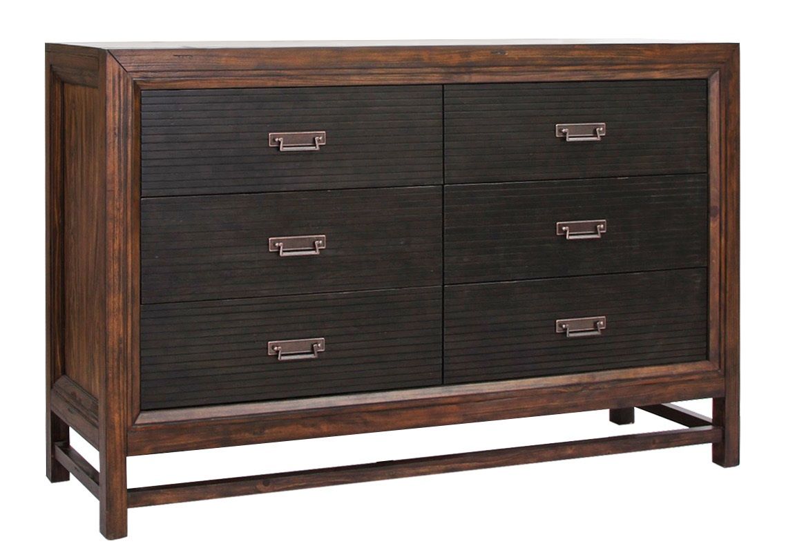 Branson - 6 Drawer Dresser, Two Tone - Brown by Couch.com