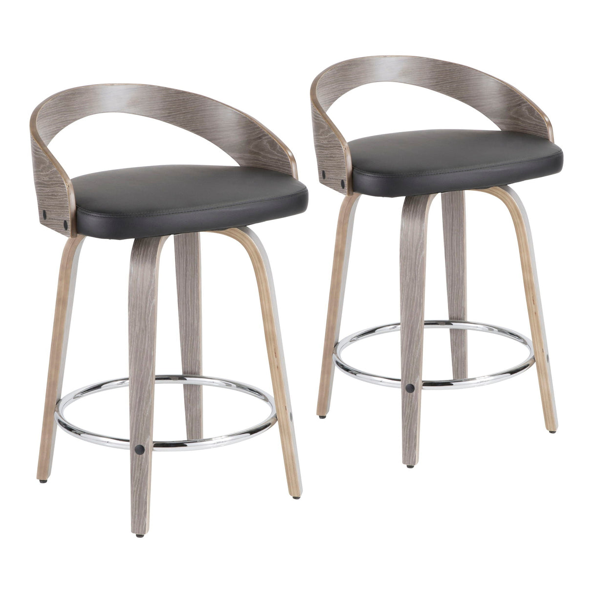 Grotto - Mid-Century Modern Stool (Set of 2) by Couch.com