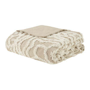 Full/Queen 3 Piece Tufted Cotton Duvet Cover Set
