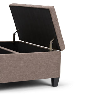 Harrison - Upholstered Coffee Table Storage Ottoman by Couch.com