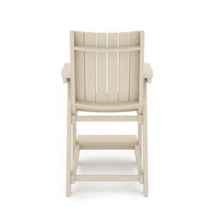 Modern Counter Chair Sleek HDPE Poly Lumber For Dining, Patio, And Garden Comfort by Couch.com
