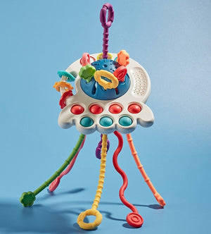 Baby's Funny Finger Puff Toy Can Be Pressed