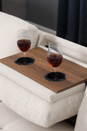 Alger - Wide Left Hand Facing Sofa & Chaise With Ottoman - Beige by Couch.com