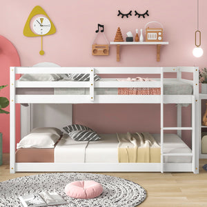 Twin Over Twin Floor Bunk Bed by Couch.com