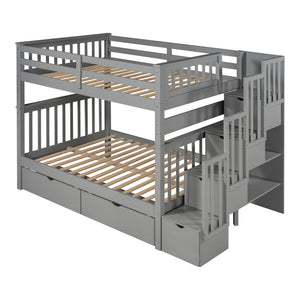 Bunk Bed With Shelves And 6 Storage Drawers by Couch.com