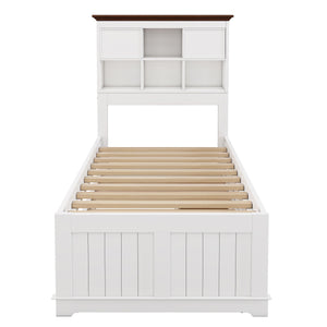 Solid Pine Captain Bookcase Bed With Trundle Bed And 3 Spacious Under Bed Drawers In Casual by Couch.com