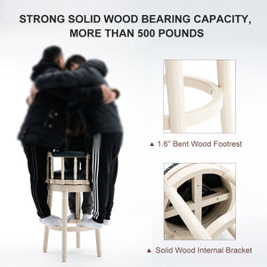 Leather Wooden Bar Stool by Couch.com