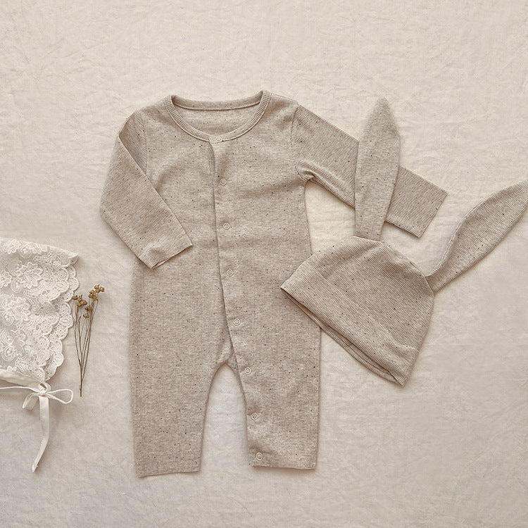 Rib Pit Stripe Autumn One-piece