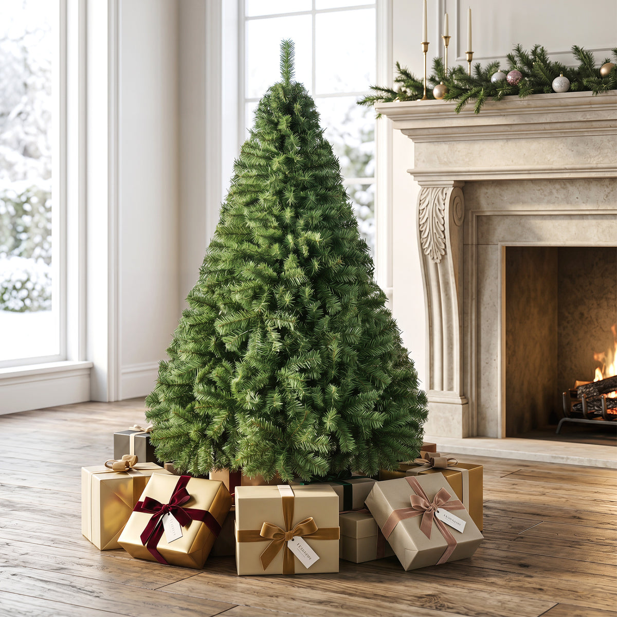 5ft Automatic Christmas Tree with 519 Full PVC Branch Tips