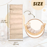 5in1 Montessori Climbing Set: Triangle Ladder, Arch, Slide, Cushion & Art – Beige