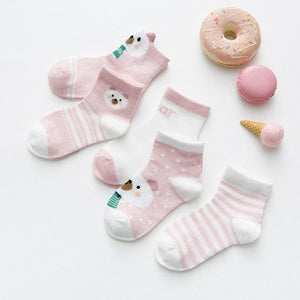 5Pairs 0-2Y Infant Baby Socks Baby Socks for Girls Cotton Mesh Cute Newborn Boy Toddler Socks Baby Clothes Accessories