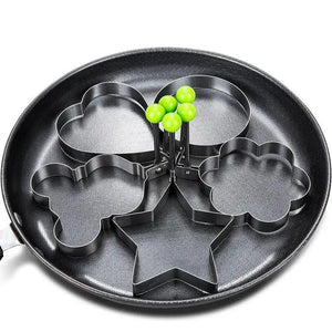5Pcs Stainless Steel Fried Egg Mold Pancake Mould Omelette Mold Ring Cooking Fried Egg Bento Shaper Kitchen Gadget Frying Egg Cooking Tools Kitchen Accessories Gadget Rings