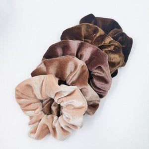 5PCS/Set Velvet Scrunchies Elastic Rubber Hair Bands Women Girls Soft Solid Headbands Ponytail Holder Hair Rope Tie Accessories Ponytail Holder Accessories for Women And Girls