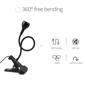 5V USB power LED Desk lamp Flexible study Reading Book lights Eye Protect Table lamp With Clip For Home Decorative Table Lamp Cute Study Lamps for Bedroom Décor