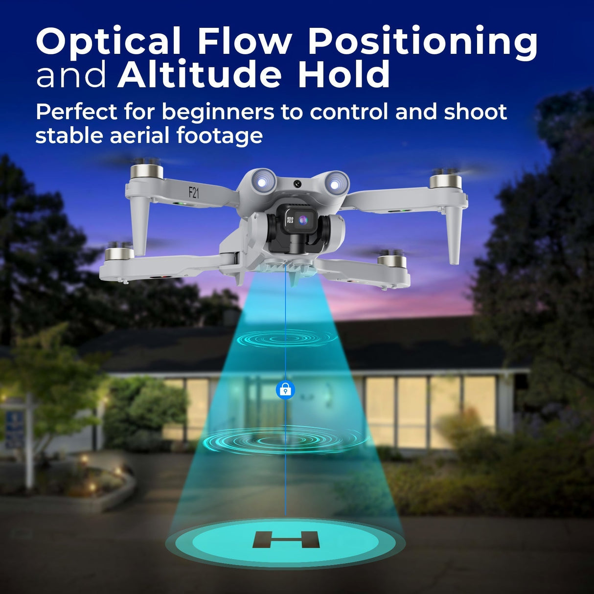 Contixo F21 Elite Sky Remote Control Beginner Drone With 1080P HD Camera