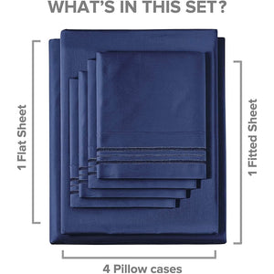 6-Piece Set: Hotel Luxury Bed Sheets