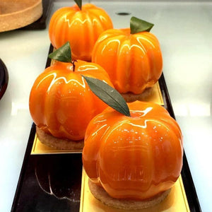 6 Pumpkin Silicone Cake Mold For Chocolate Ice Cream Decorating Pudding Dessert Tools Bakeware Baking Silicone Cake Molds For Baking 3D Pumpkin Silicone Mold For Party