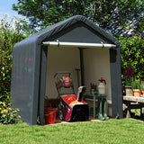 6 x 6.5/8 x 6.5 Feet Portable Motorcycle Outdoor Storage Shelter-6 Feet