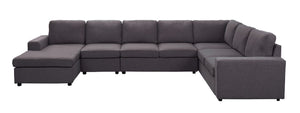 Tifton - Linen 7 Seat Reversible Modular Sectional Sofa Chaise by Couch.com