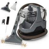 600W Upholstery Cleaner Machine with 15Kpa Powerful Suction and Versatile Attachments-Gray