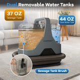 600W Upholstery Cleaner Machine with 15Kpa Powerful Suction and Versatile Attachments-Gray