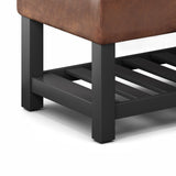 Cosmopolitan - Storage Ottoman Bench With Open Bottom by Couch.com