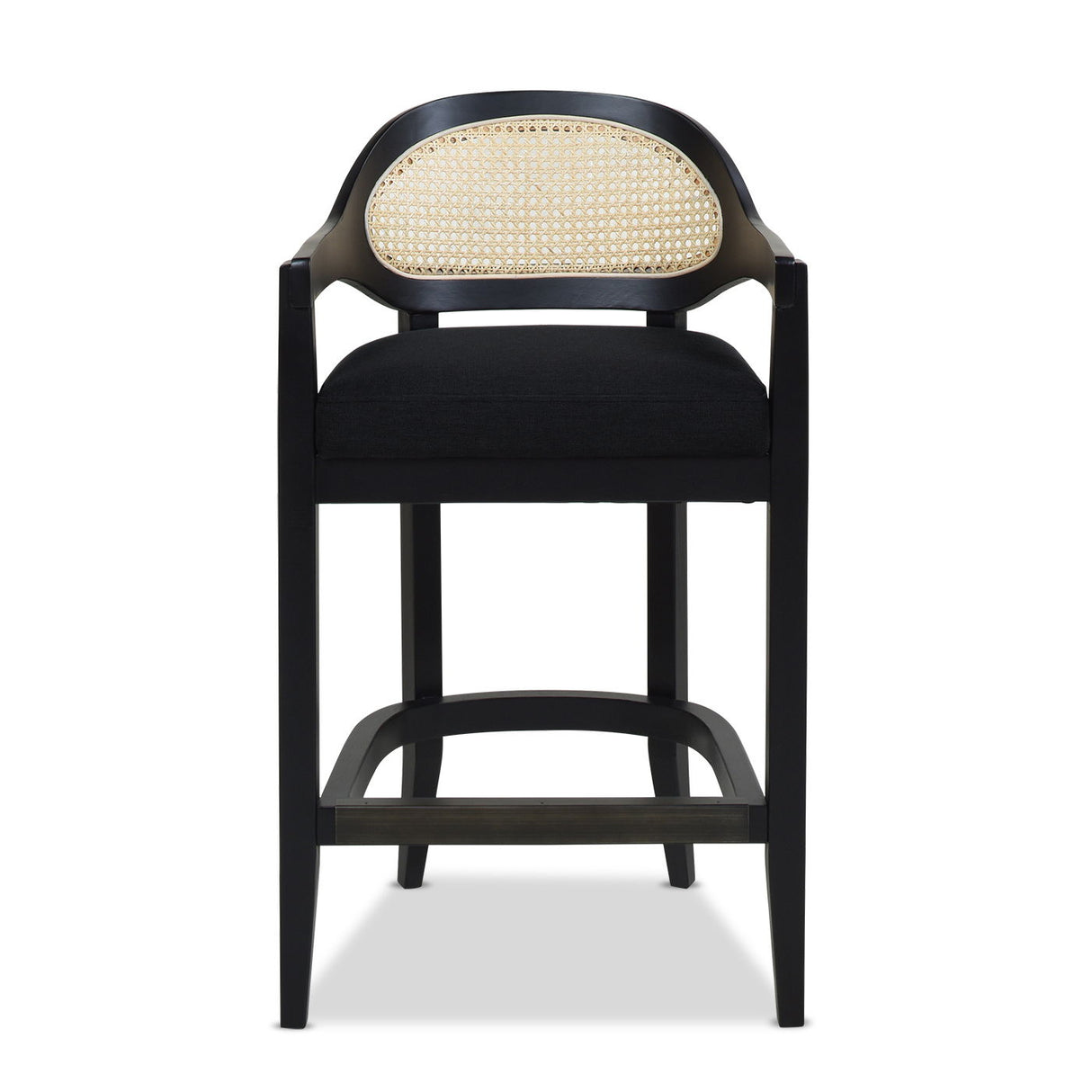 Americana - Mid-Century Modern Cane Back Counter Stool by Couch.com