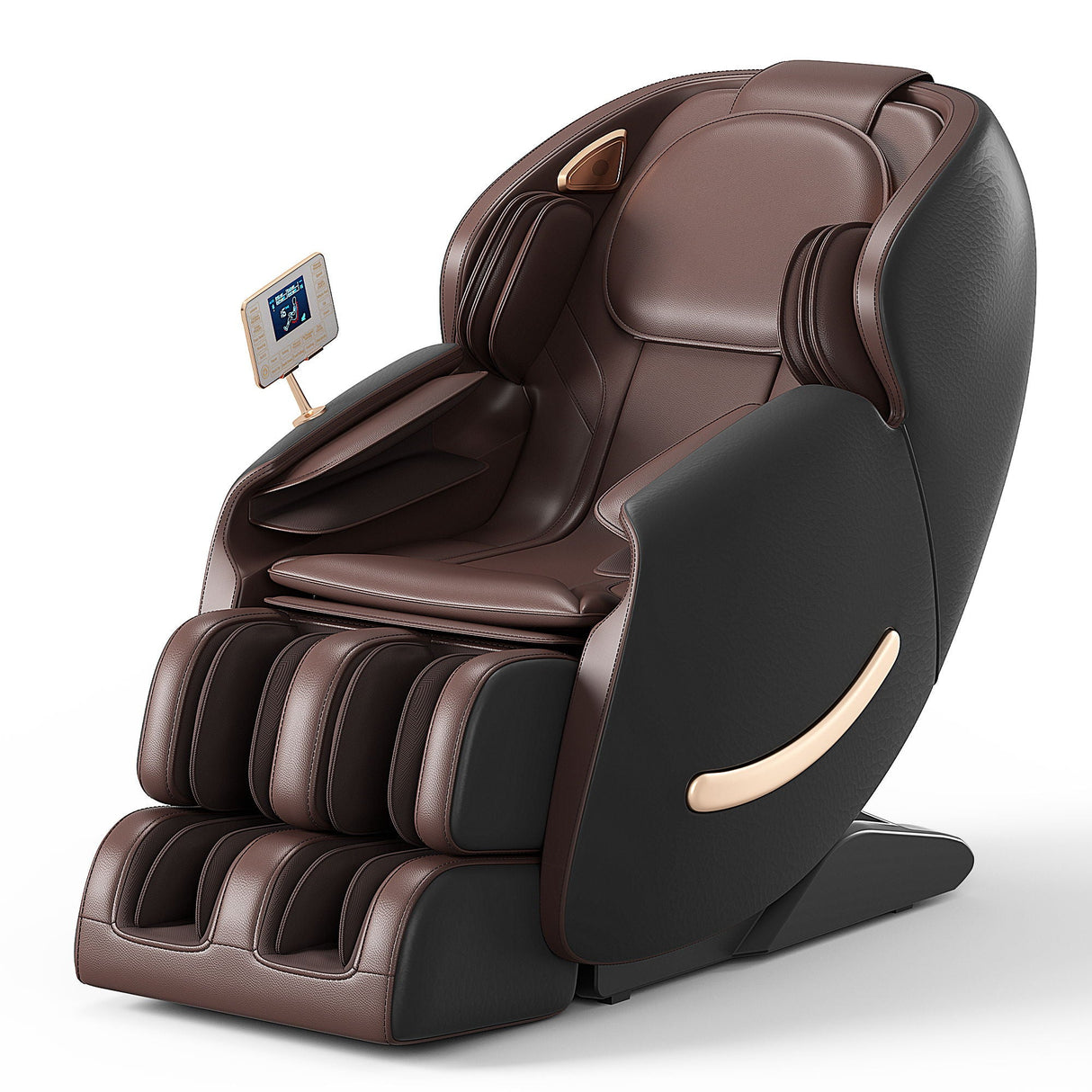 Deluxe - Massage Chair, Full Body Zero Gravity Recliner With Ai Voice Control, Sl Track, Bluetooth, Foot Rollers, Airbags, Heating - Black by Couch.com