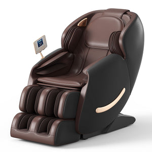 Deluxe - Massage Chair, Full Body Zero Gravity Recliner With Ai Voice Control, Sl Track, Bluetooth, Foot Rollers, Airbags, Heating - Black by Couch.com