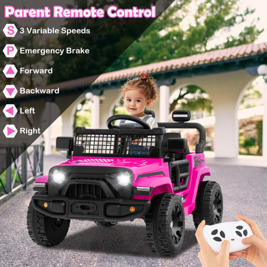 12V Kids Ride on Truck Car Battery Powered Electric Vehicle-Navy