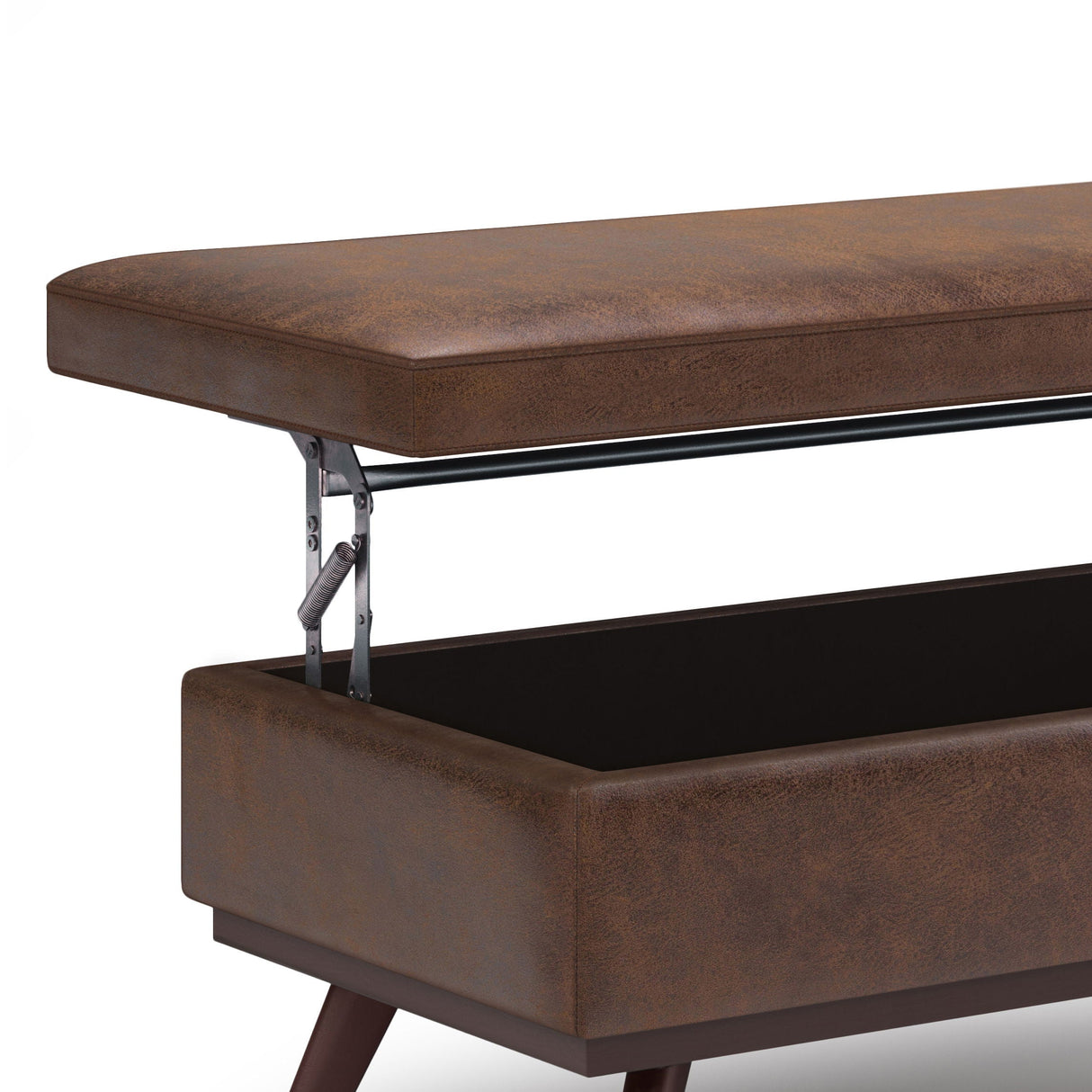 Owen - Lift Top Large Coffee Table Storage Ottoman, Mid Century Style by Couch.com