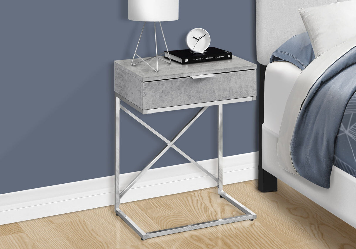 Accent Side Table, Storage Drawer, Spacious Tabletop, Contemporary & Modern by Couch.com