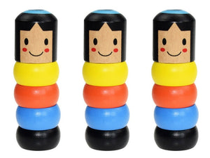 Immortal Daruma Unbreakable Wooden Man Magic Toy Magic Tricks Close Up Stage Magic Props Comedy Mentalism Toy Accessory