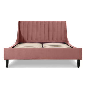 Aspen - Vertical Tufted Modern Headboard Platform Bed Set by Couch.com