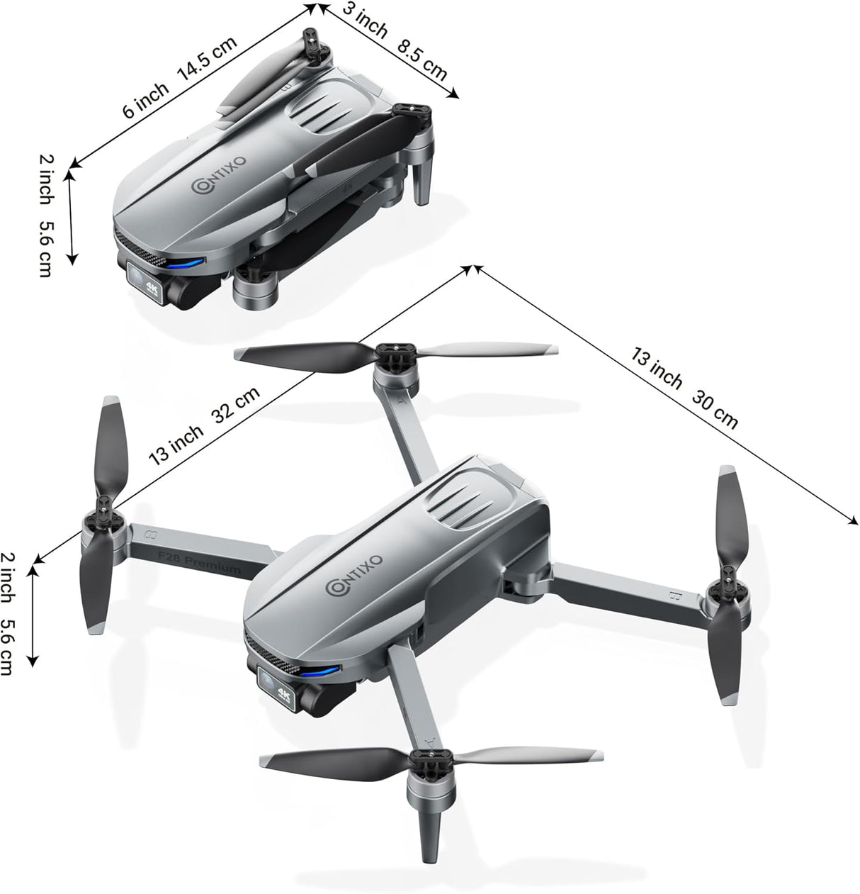 Contixo F28 Premium 2-Axis Gimbal Drone